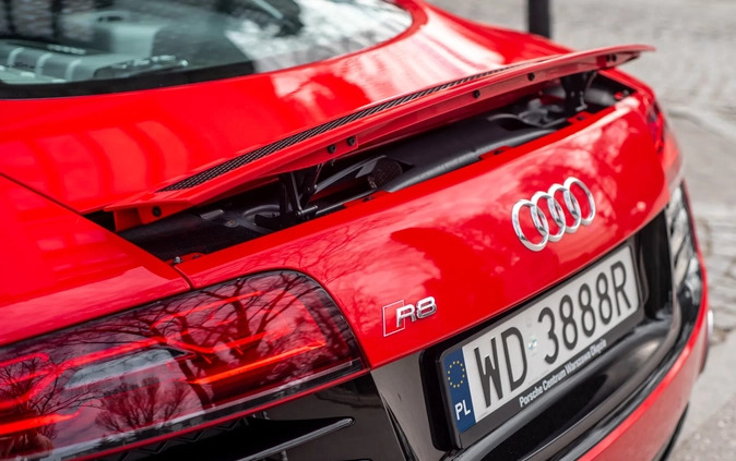 Audi R8 cena 409000 przebieg: 20880, rok produkcji 2014 z Warszawa małe 781